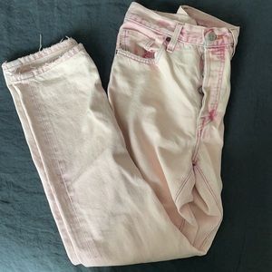 RARE vintage 501 Levi’s pink washed straight leg